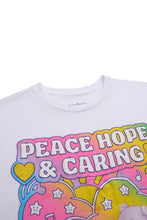 T-shirt décontracté imprime? graphique Peace Hope And Caring thumbnail 2