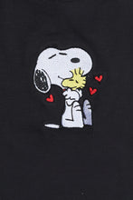 Peanuts Snoopy & Woodstock Embroidered Baby Tee thumbnail 2