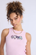 Hello Kitty And Friends Embroidered Ribbed High Neck Tank Top thumbnail 2