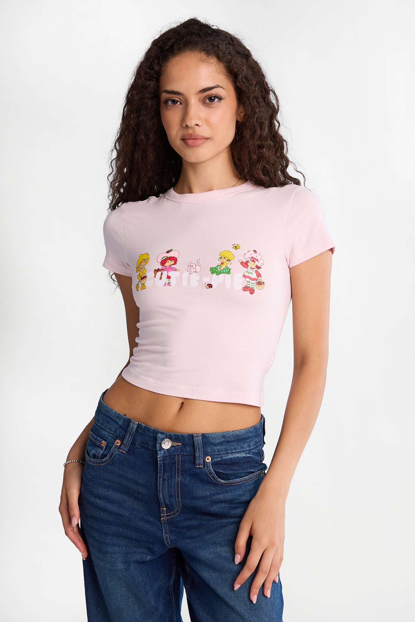 T-shirt ajusté imprime? Charlotte aux Fraises