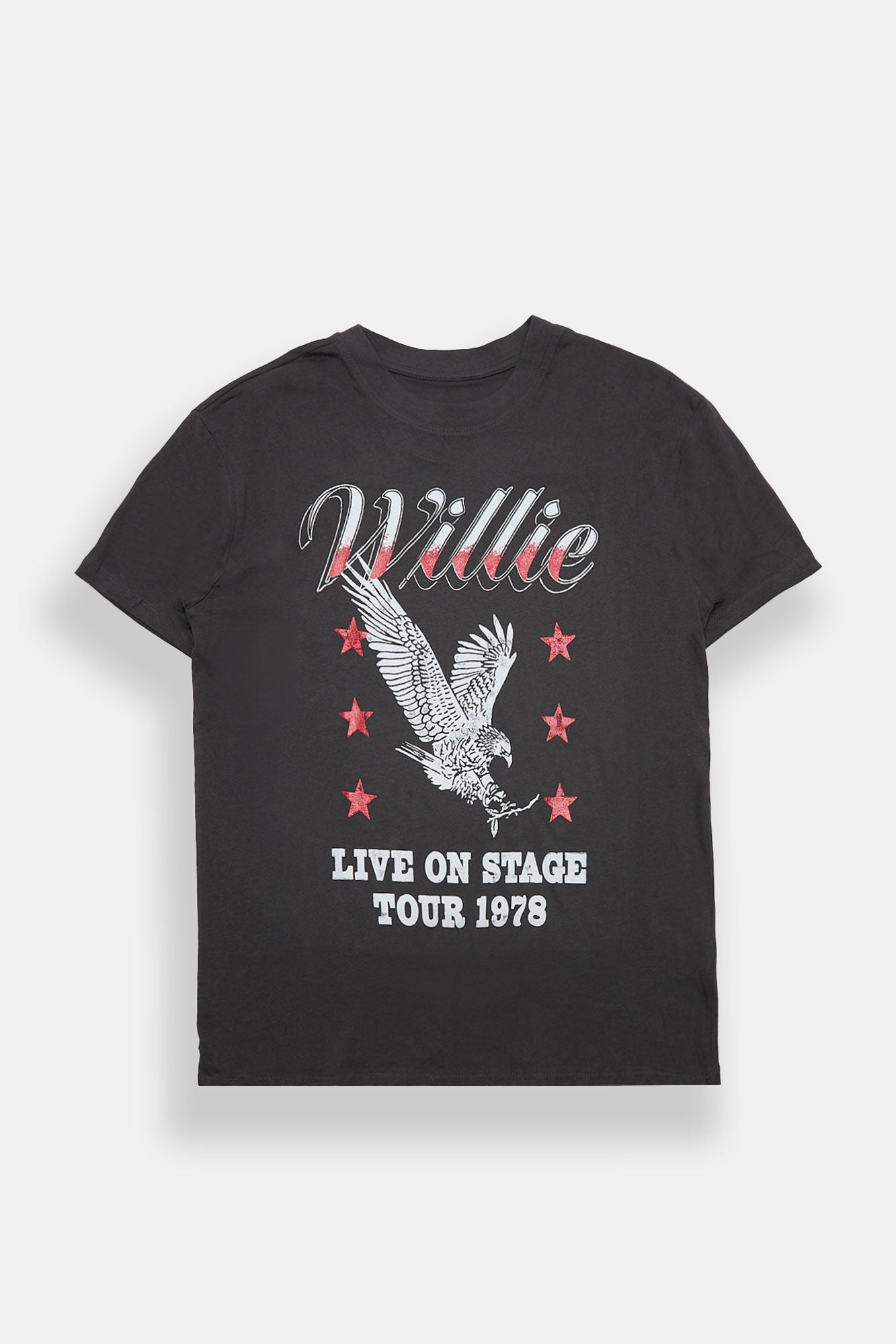Willy Nelson Live On Stage Tour 1978 Graphic Boyfriend Tee
