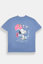 Peanuts Snoopy & Woodstock Japan Graphic Relaxed Boyfriend Tee thumbnail 1