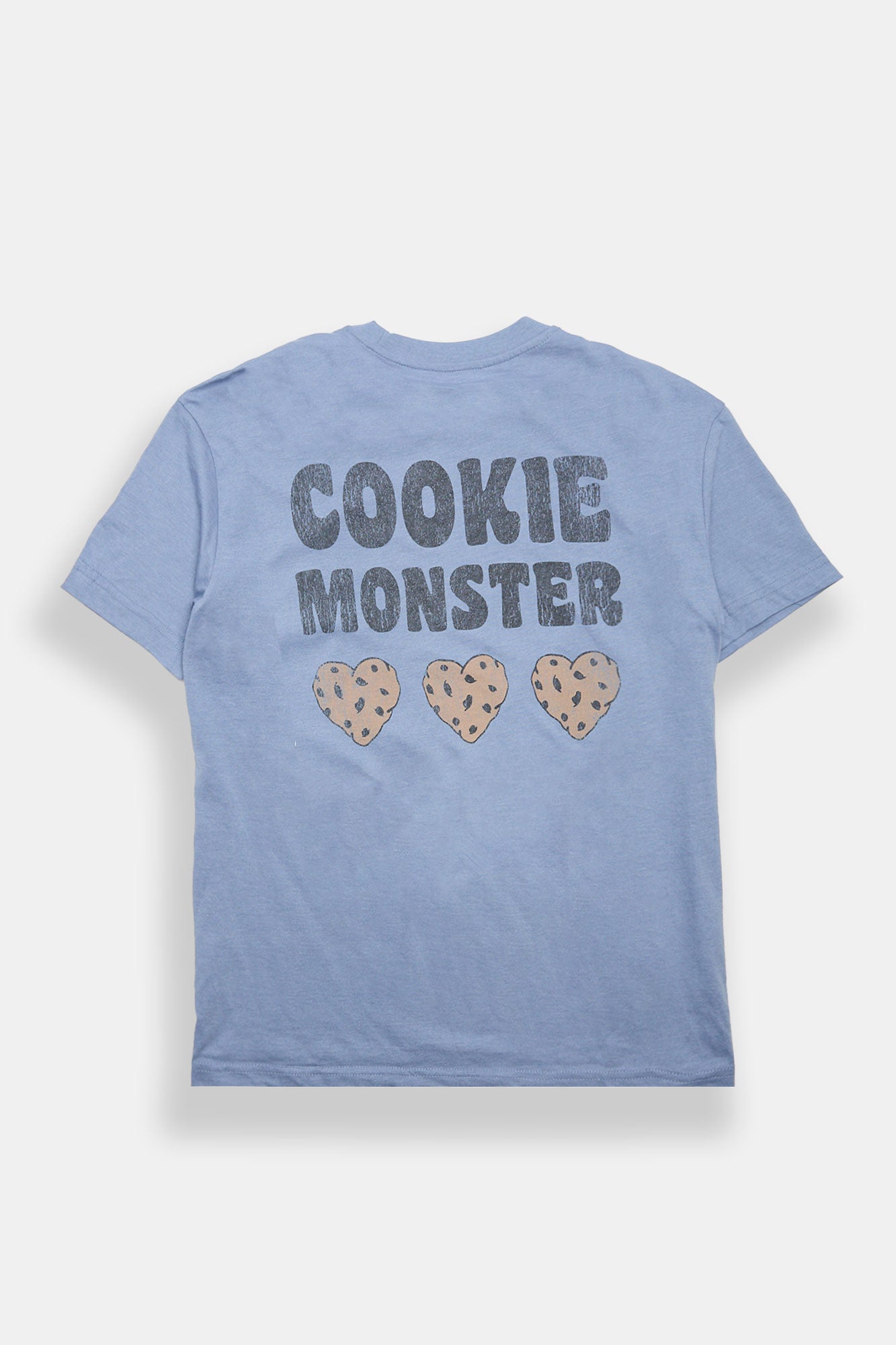 Cookie Monster Graphic Vintage Distressed Relaxed  Boyfriend Tee