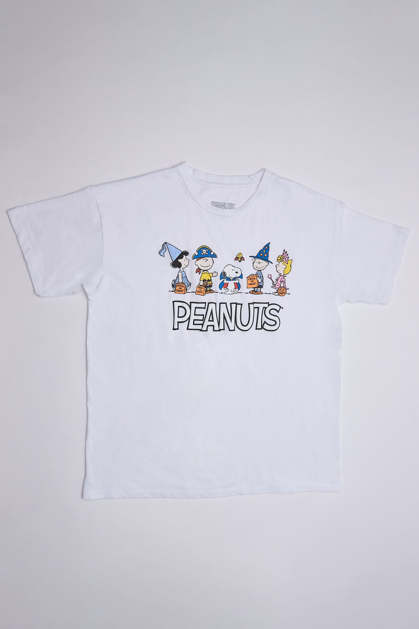 Peanuts Snoopy Halloween Trick Or Treat Graphic Relaxed Tee