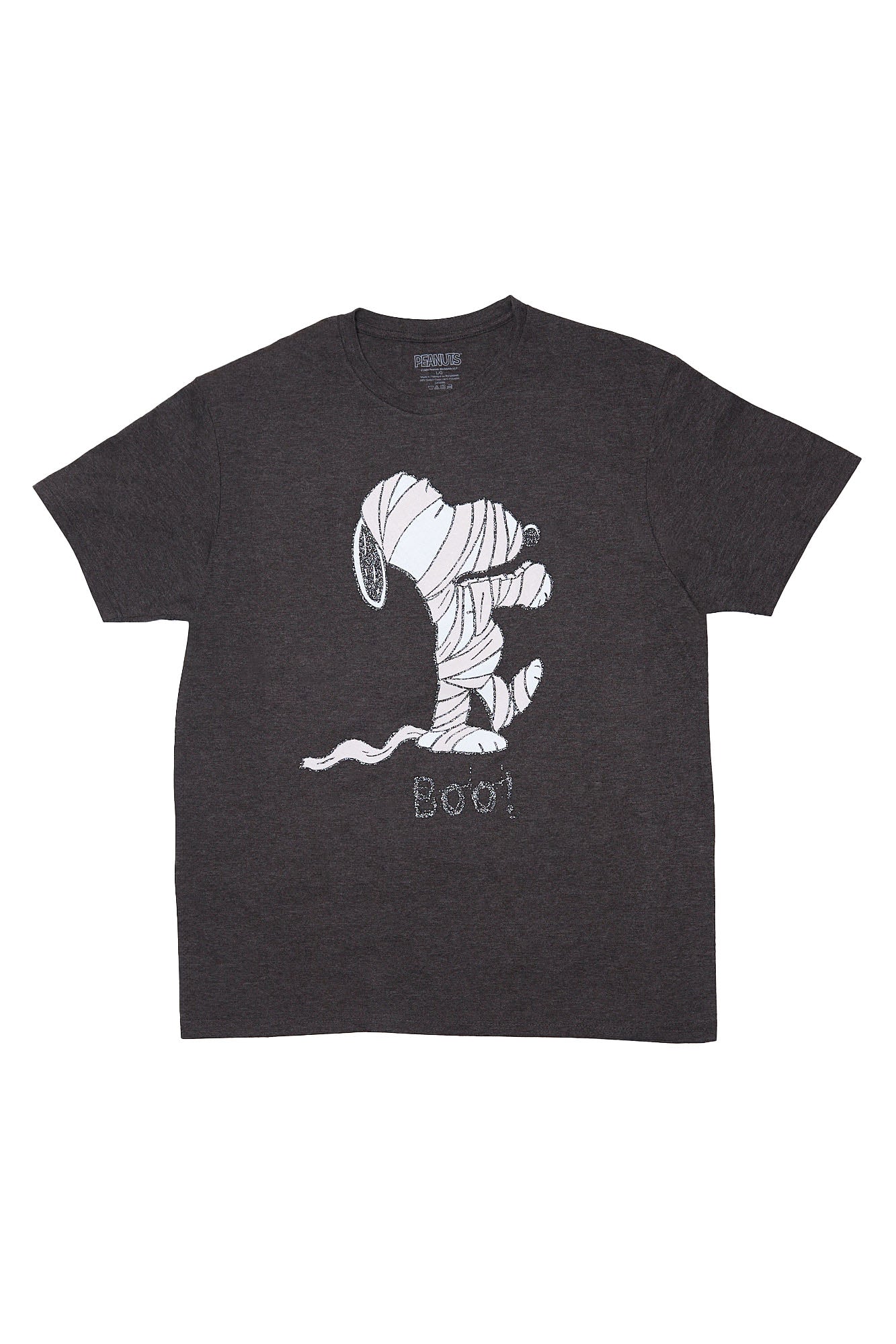 Peanuts Snoopy Boo Graphic Glitter Relaxed Tee