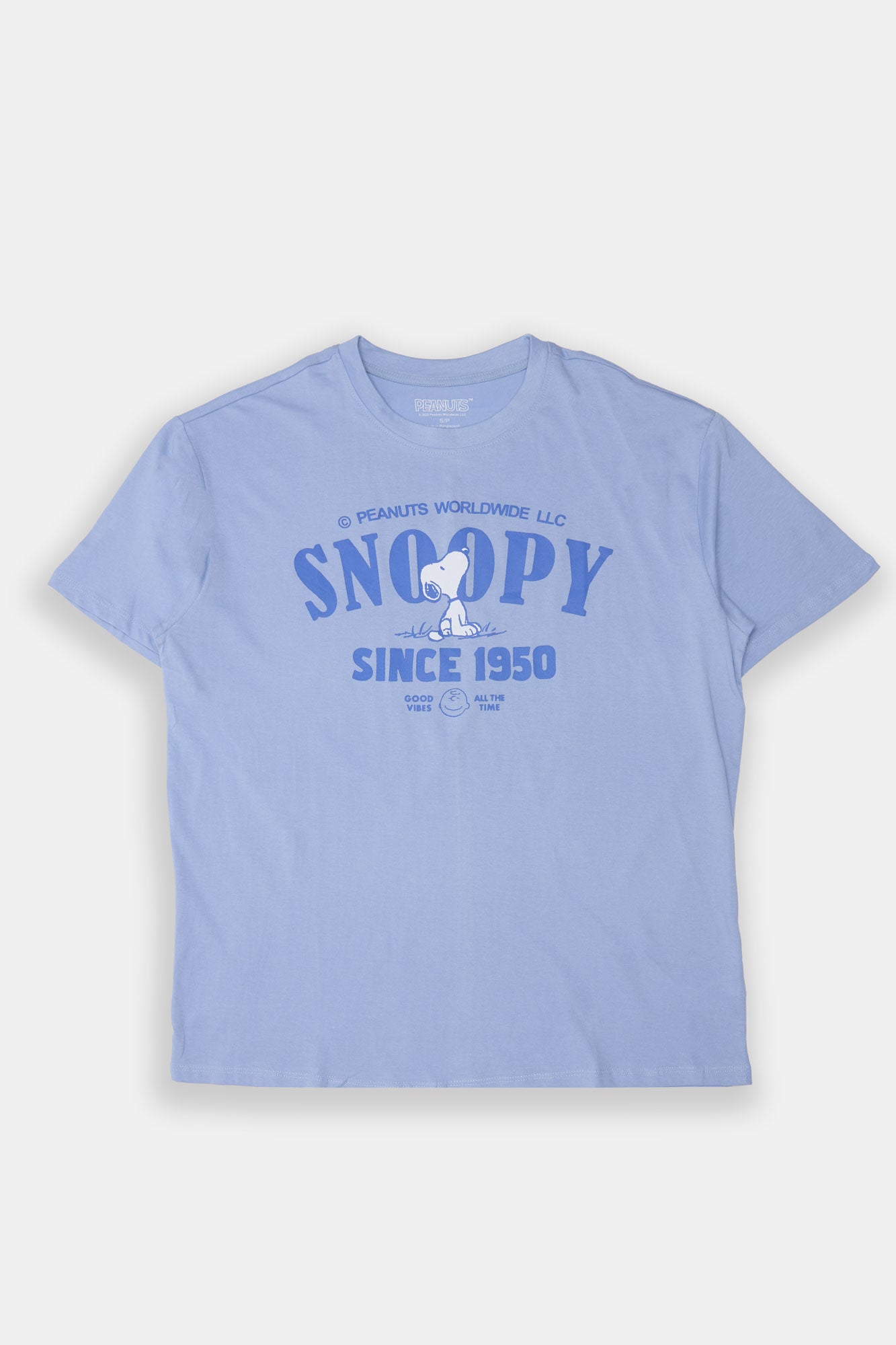 Peanuts Snoopy Since 1950 Flocked Graphic Boyfriend Tee