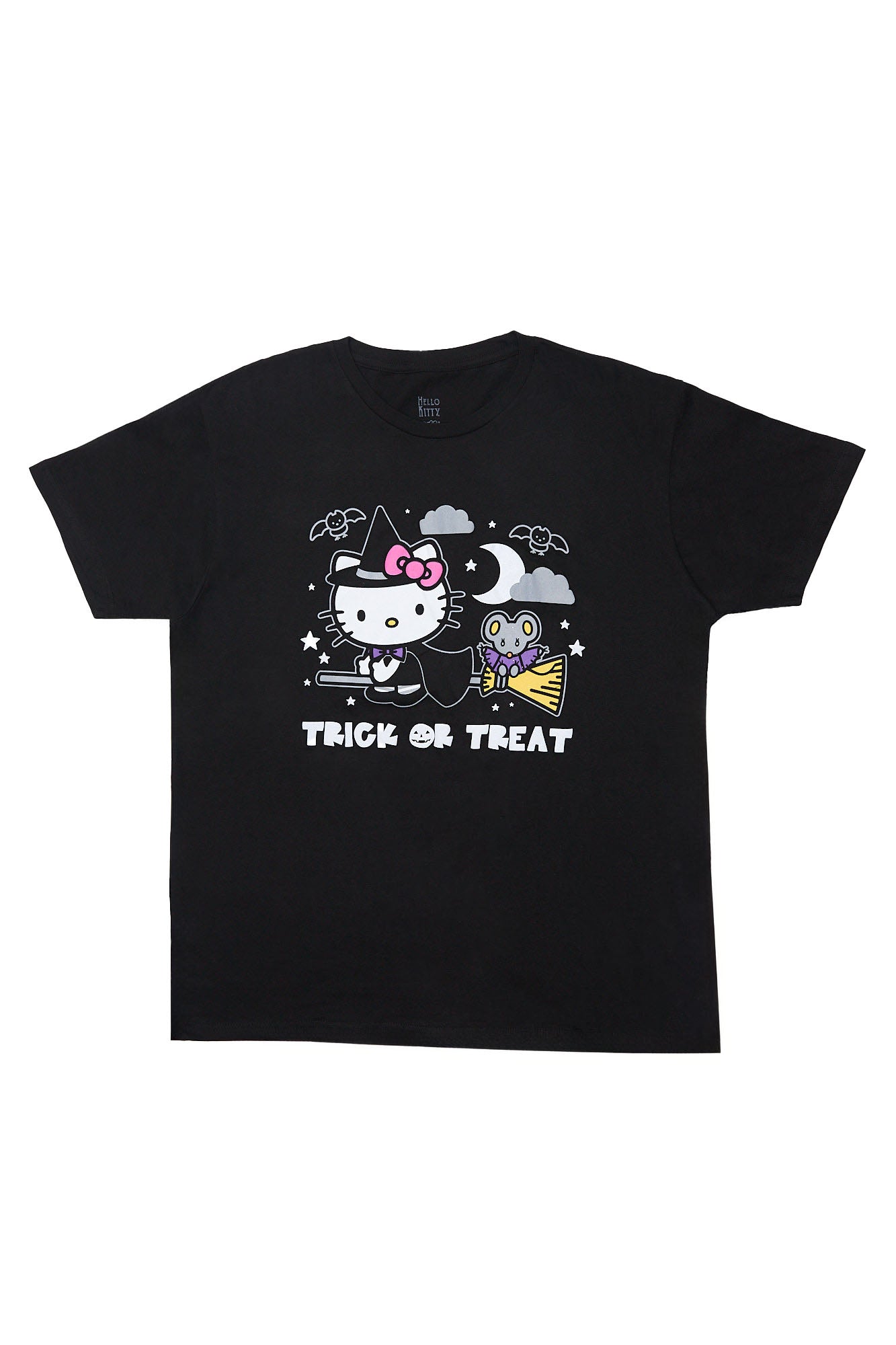 Hello Kitty Trick Or Treat Puff Print Graphic Relaxed Tee