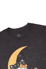 Hello Kitty Cat And Crescent Moon Glitter Graphic Relaxed Tee thumbnail 2