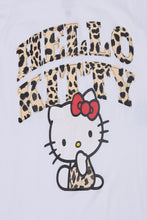 T-shirt coupe garçonne imprime? graphique Hello Kitty léopard thumbnail 2