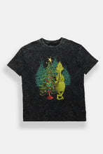 The Grinch Holiday Tree Graphic Acid Wash Graphic Relaxed Tee thumbnail 1